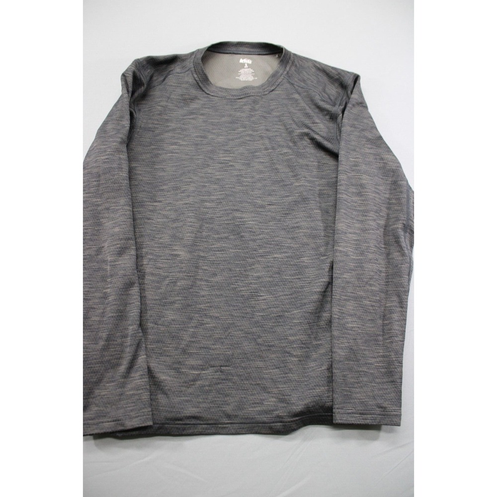 REI Base Layer Shirt Long Sleeve Gray Polyester Size Small